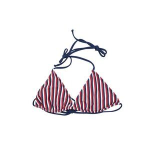 LOLEIA Retro String Bikini Top in American Dreamer